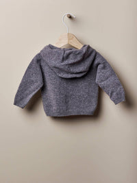 LOVE IN WINTER - Hooded Sweater in Merino Wool