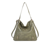 Soft Medium Big Size Mono Handle Hobo Bag with Studs-9332