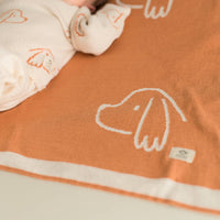 Micu Micu - Baby Blanket With Cute  Dog Design
