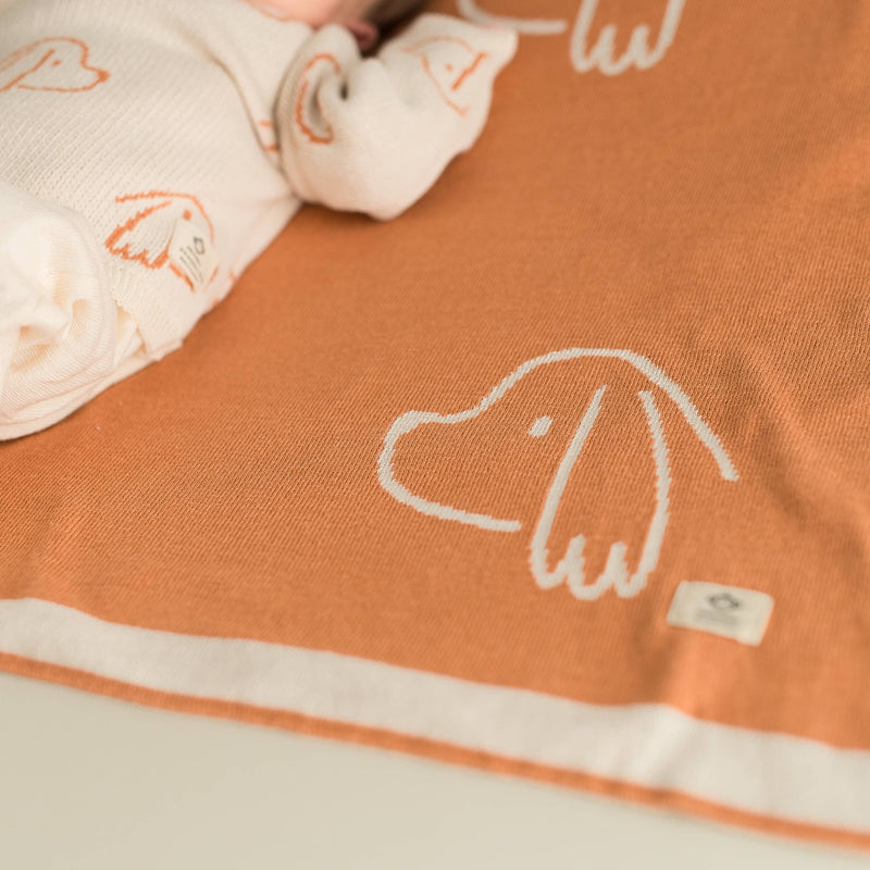 Micu Micu - Baby Blanket With Cute  Dog Design