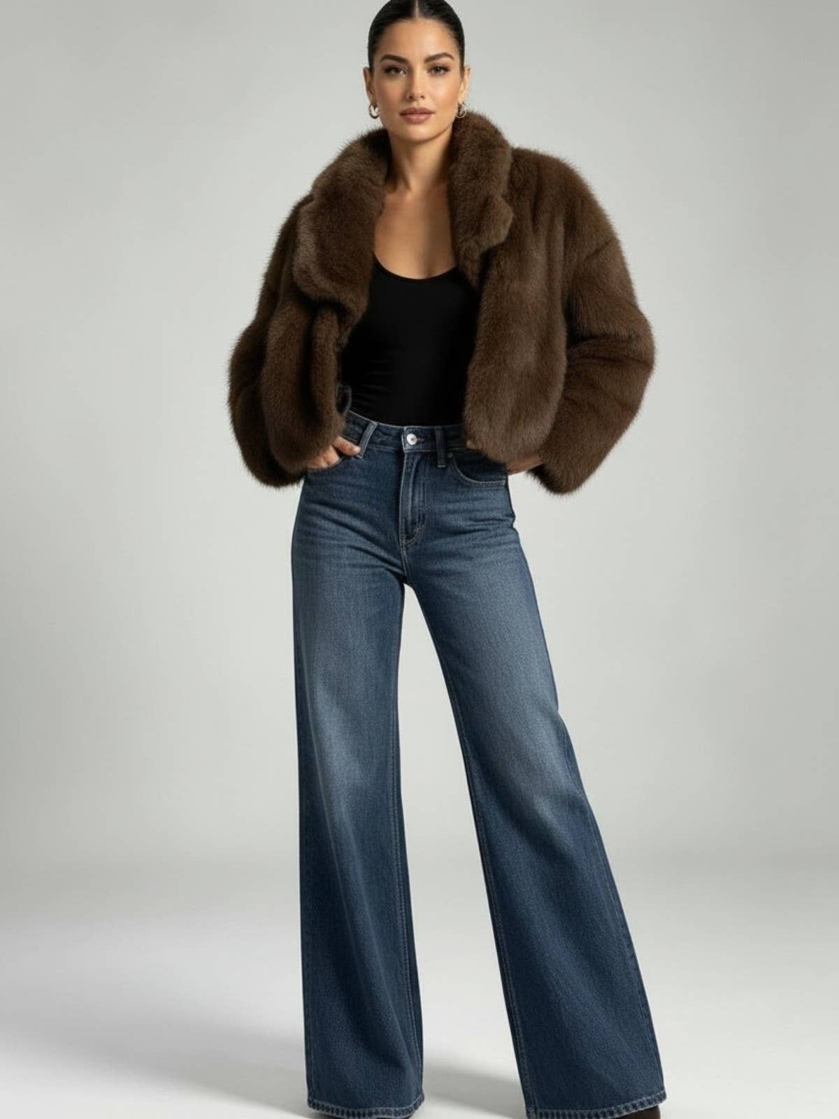 Reversible Faux Fur Jacket