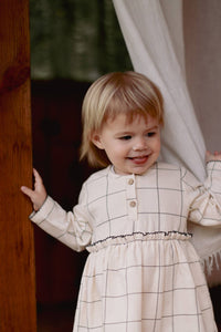 Baby / Girl Check Patterned Dress 100% Cotton OEKO-TEX