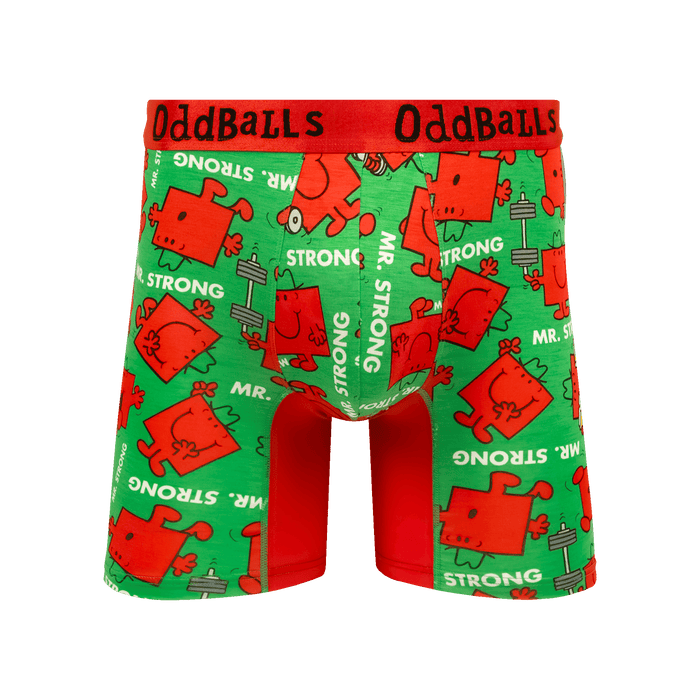 Mr Strong - Mr Men - Mens Bamboo Boxer Shorts