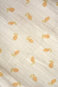 Lemon Patterned Sleep Sack 100% Cotton Muslin OEKO-TEX