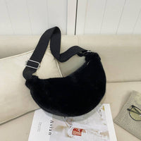 Soft Faux Fur Cross Body Bag Chest Bag