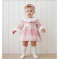 Pink Check Baby Girls Dress