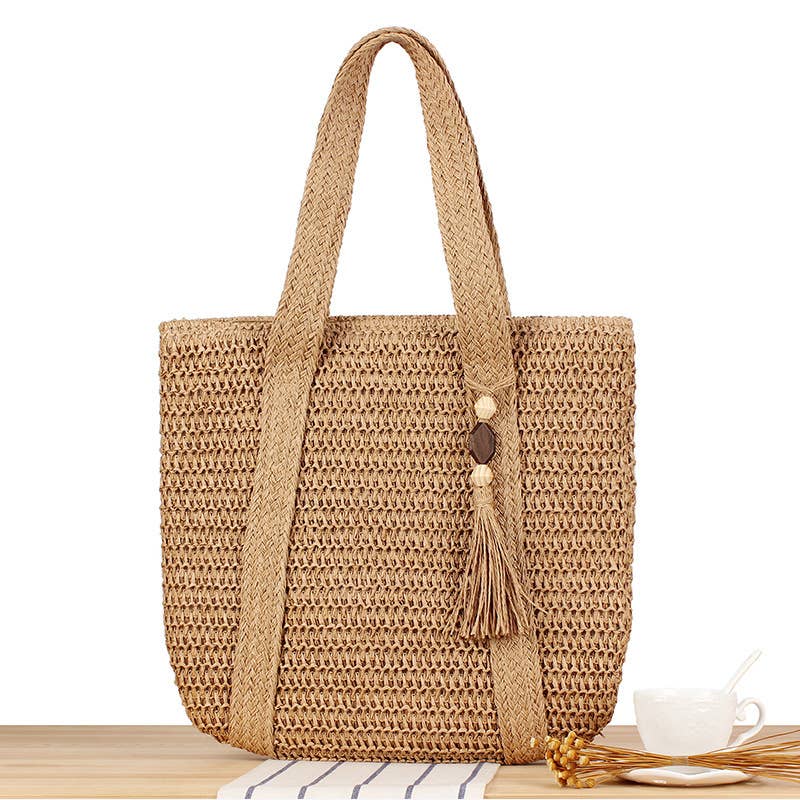 Large Size Paper Straw Tote Bag -CL-40