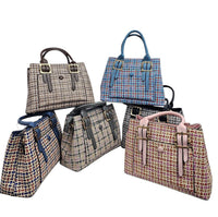 Medium Size Multicolour Front Pocket Two-toned Tote Bag