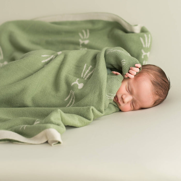 micu micu - Baby blanket animal whiskers mint