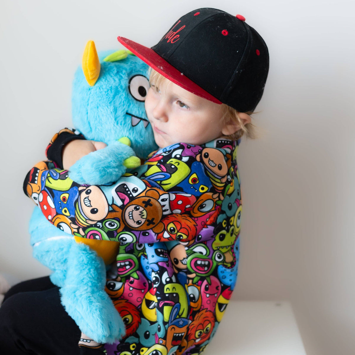 Unisex Kids Monster Bomber Jacket – Lightweight Fleece