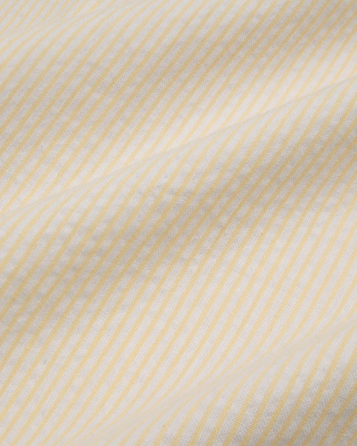 Chelsea Peers - Poplin Micro Stripe Short Pyjama Set - Yellow & White