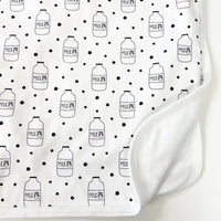 Unisex Baby Cotton Sleepsuit (Onesie) – Milk Bottle Print