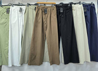 Plain Wide Leg Stretch Magic Trousers