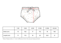 Baby Flower Patterned Muslin Bloomers 100% Cotton