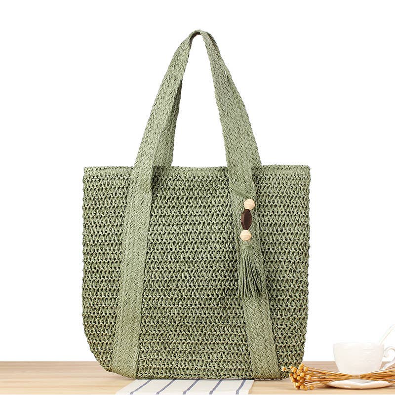 Large Size Paper Straw Tote Bag -CL-40