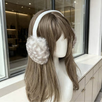 Spotty Reindeer Fluffy Faux Fur Earmuffs