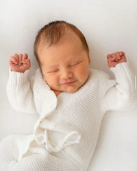 Newborn, Coming Home 100% Cotton Scalloped Edged Romper