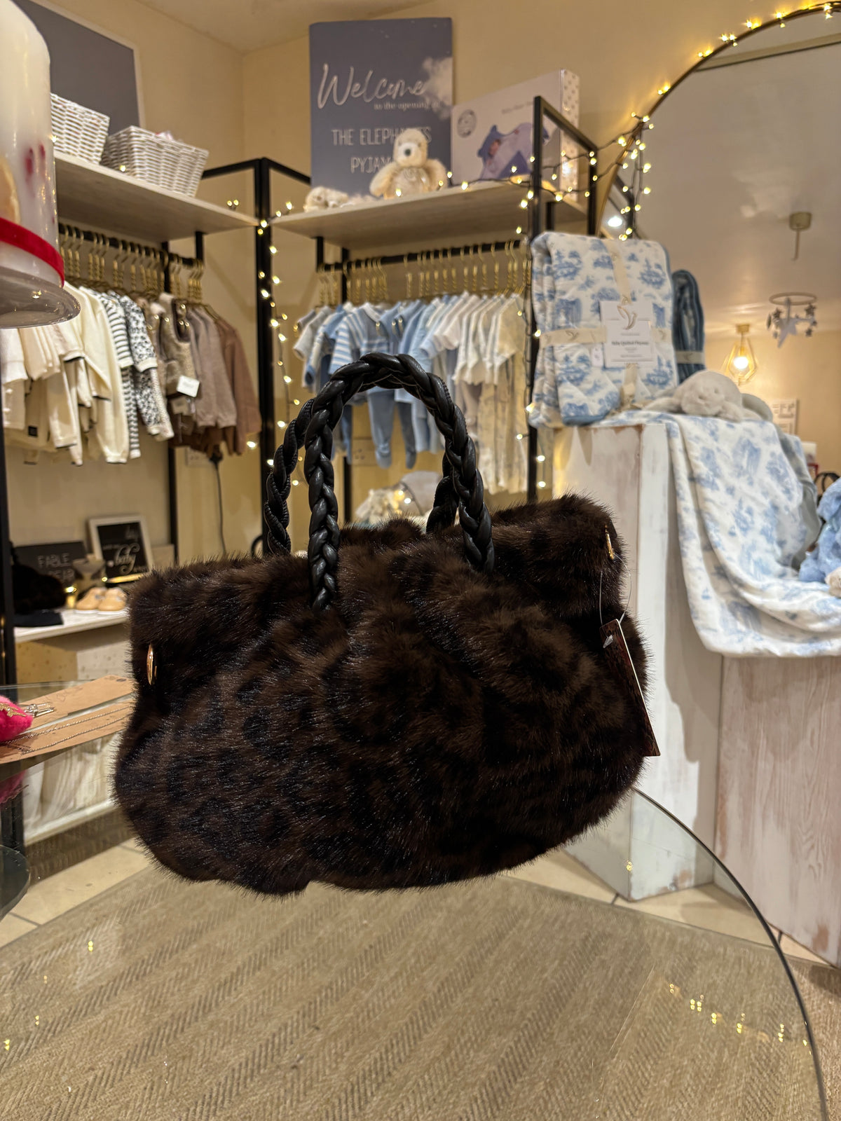 Faux Fur Ladies Handbags