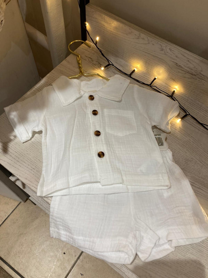 Lightweight Summer 2 Piece Shirt Set