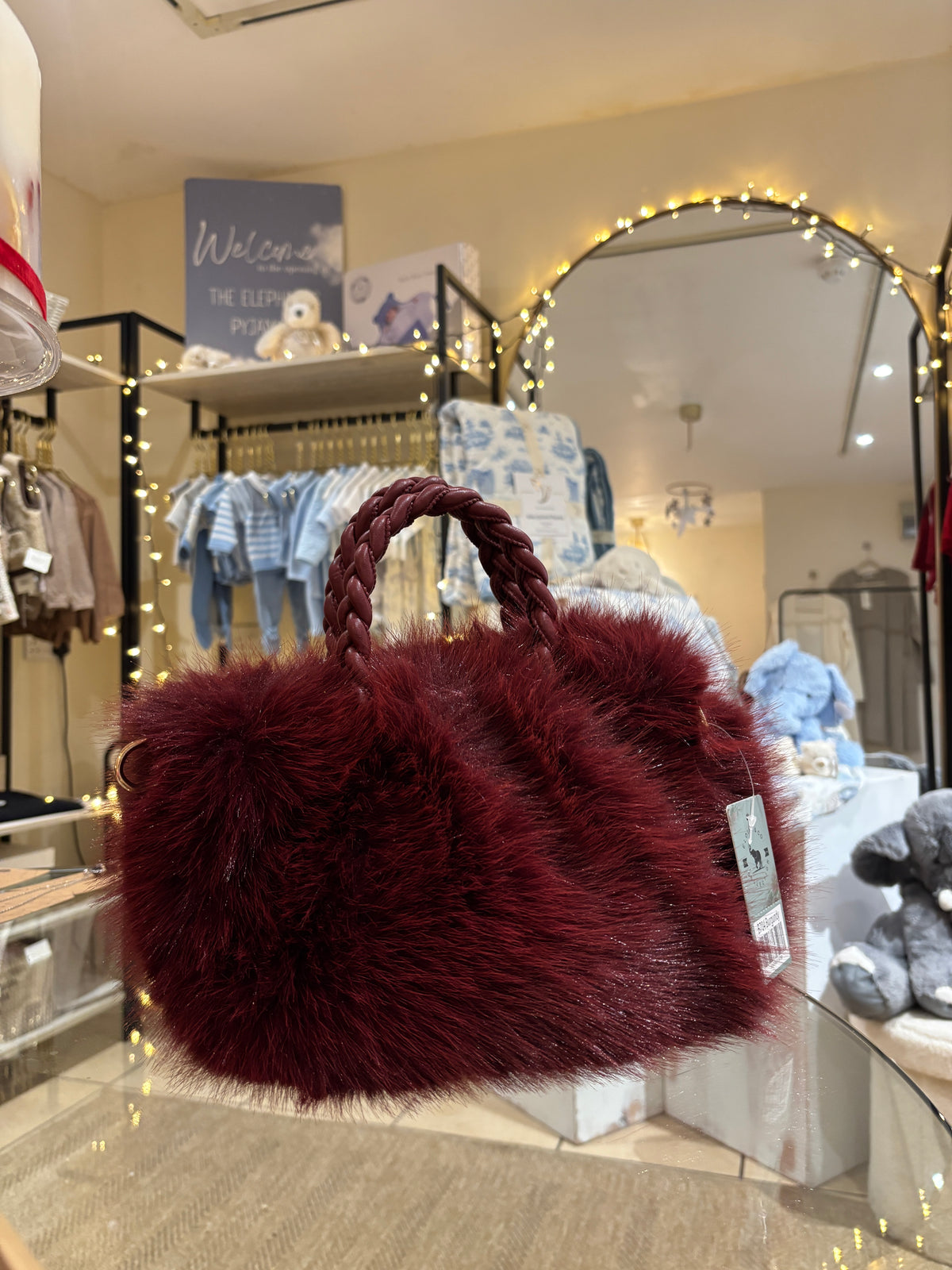 Faux Fur Ladies Handbags
