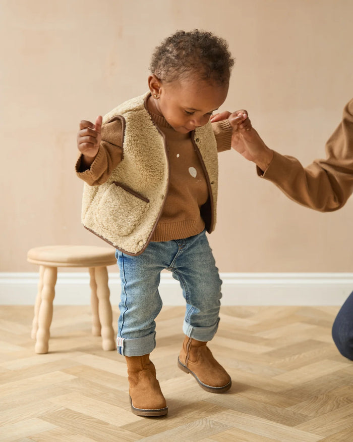 CHALK MINI - Cub Jumper in Chocolate Brown