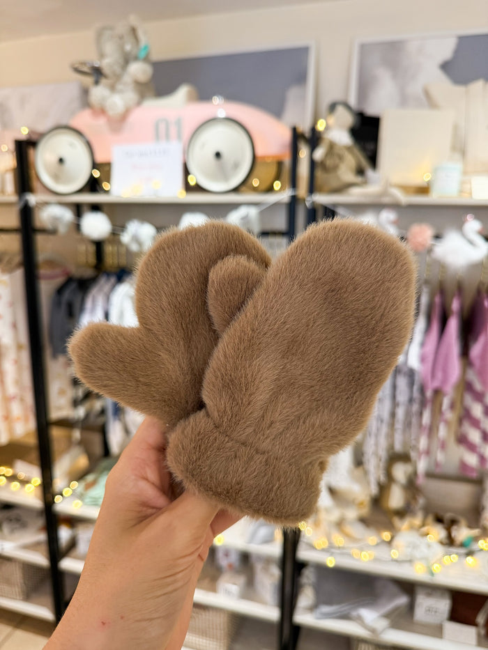 Faux Fur Mittens