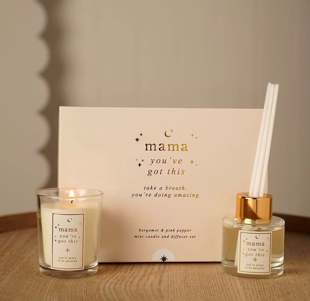 Bambino Diffuser & Candle Set -- Mama You Got This