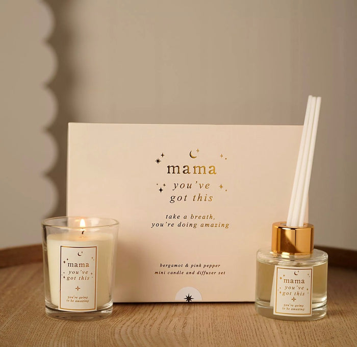 Bambino Diffuser & Candle Set -- Mama You Got This