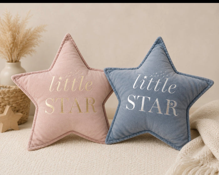 Bambino Little Star Velvet Cushion - 30cm