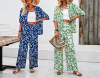 Printed Shirt and Trousers Co-ord Set