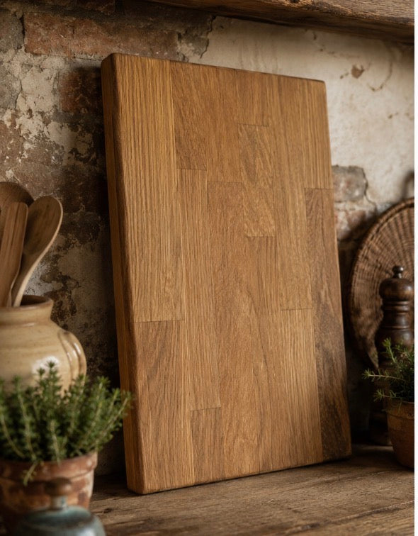 Bespoke solid oak handmade chopping boards