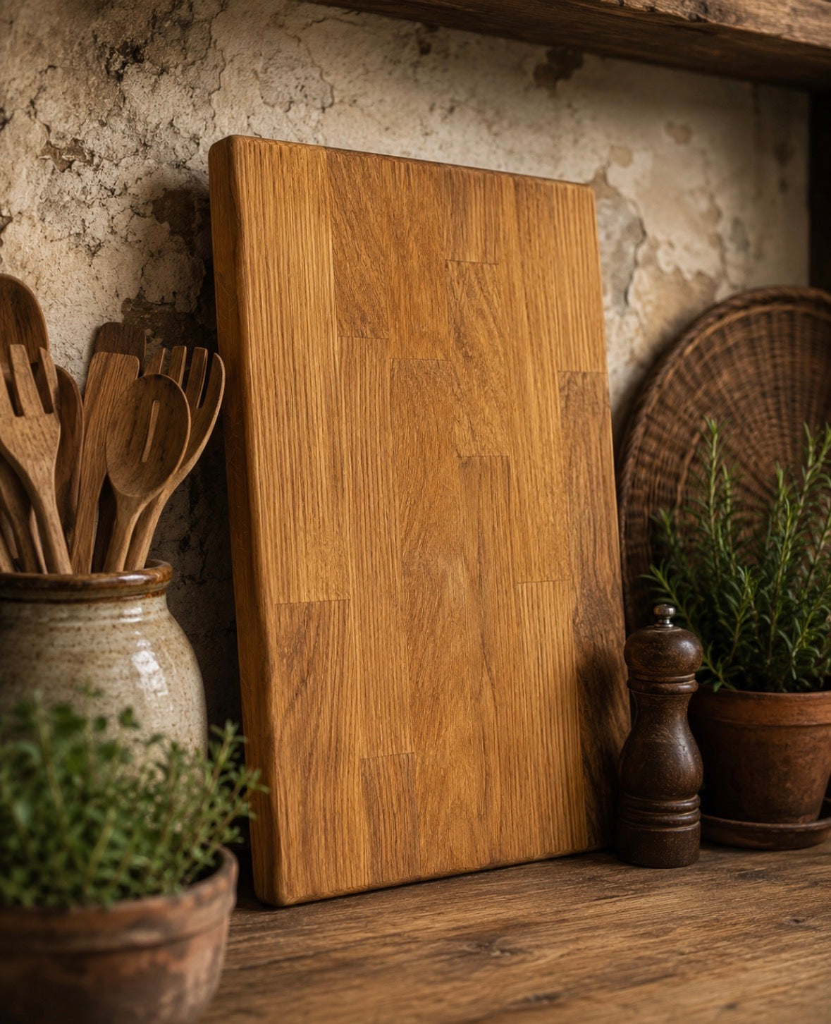 Bespoke solid oak handmade chopping boards