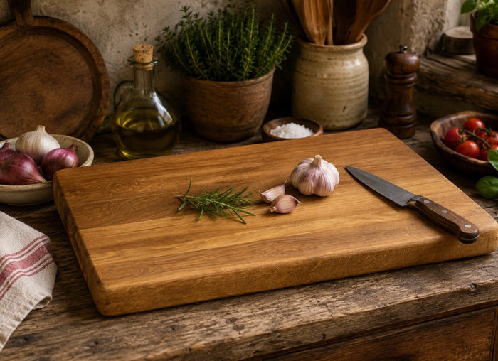 Bespoke solid oak handmade chopping boards