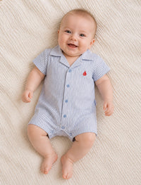 Baby Boys Striped Short Romper