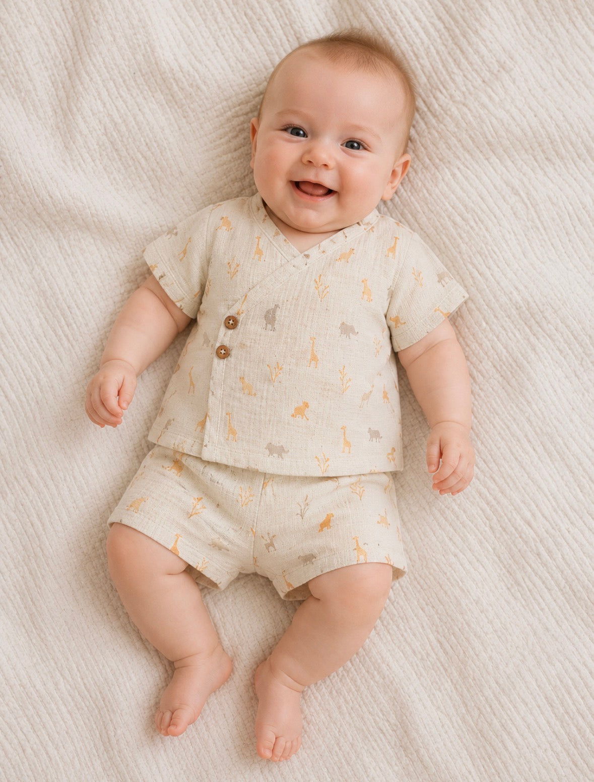 Baby Boys 2 pcs Cotton Set - Safari - 6246