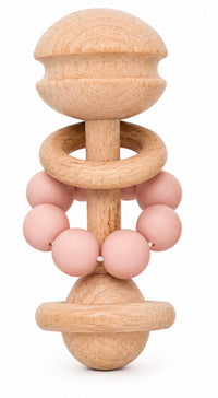 Bambino Rattle Teething Toy - 2 Colours available Grey & Pink