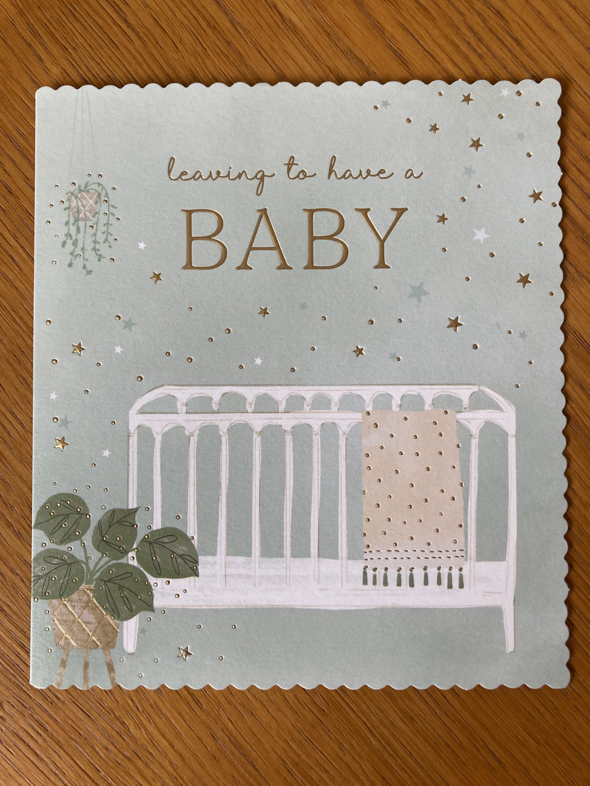 Greetings Cards - Baby Shower - Leaving To Have A Baby