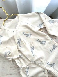 Whale Design Kimono Bodysuit