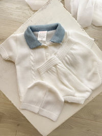 Fine Cable Knit 3 Piece Set in 100% Cotton
