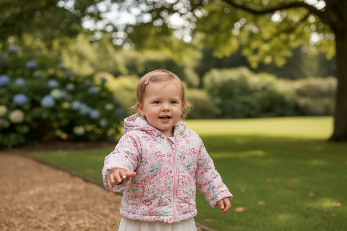 Cute and Cosy Pink Floral Jacket