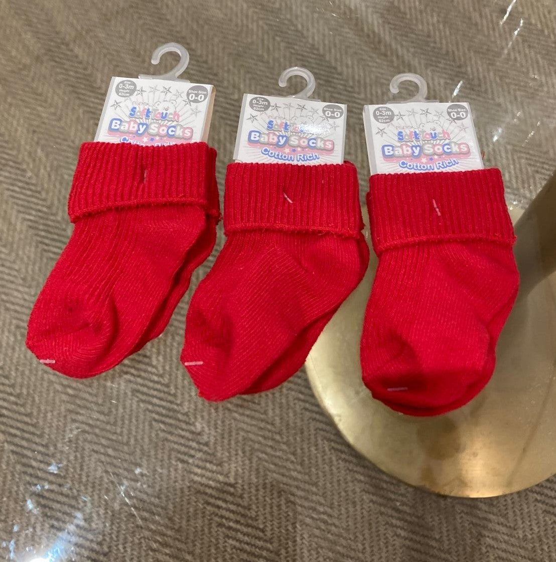Red Baby Socks