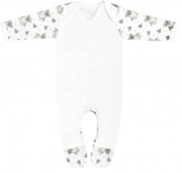 Tummi Bears Teddy Bear Plain Chest Rompersuit/Babygrow