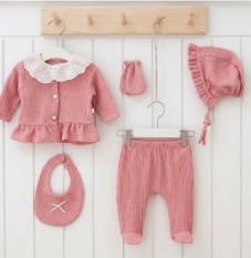 Pink 5 Piece Coming Home Outfit - Newborn - 1 month