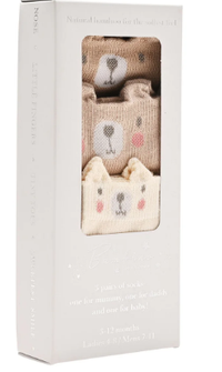 Bambino Socks Mini Me Bear Family Pack of 3 Pairs