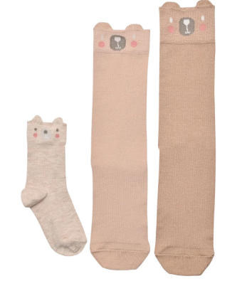 Bambino Socks Mini Me Bear Family Pack of 3 Pairs