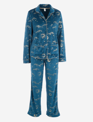 Blue Foil Skyline Pyjama Set