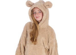 Children's Plush Teddy Oversized Hoodie By Huggable Hoodie
