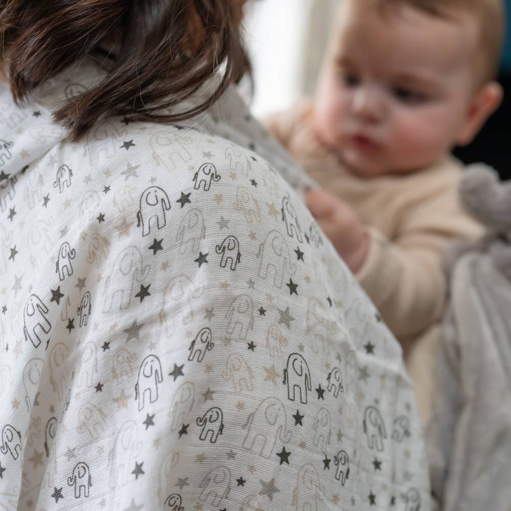 Grey Elephant Muslin