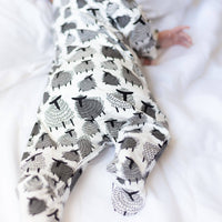 Unisex Baby Cotton Sleepsuit (Onesie) – Sheep Print