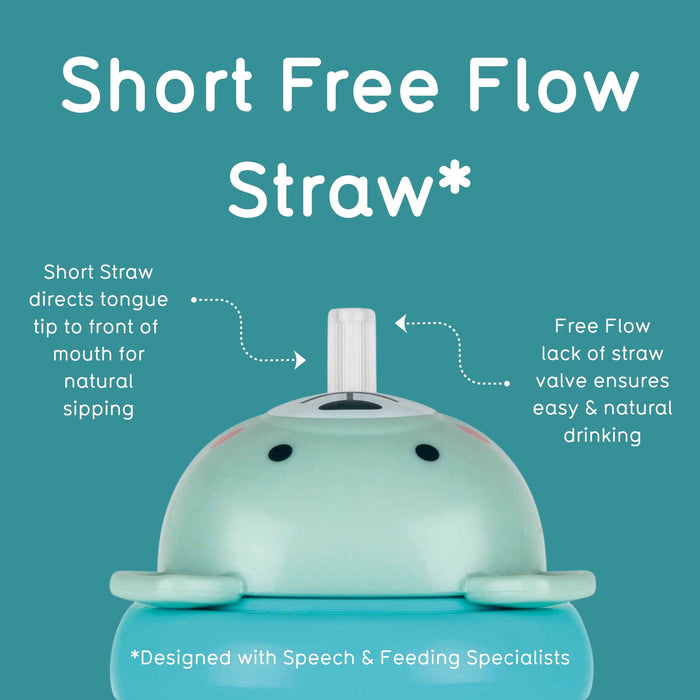 Tippy Up Sippy Cup (Series 3), with Weighted Straw (Valve Free), Boris Bear, 200ml